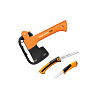Набор FISKARS: для кемпинга Топор Х5 + Пила + Универсальный нож (1057912)