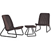 Комплект мебели Rio patio set коричн. (2стула+столик),(chair(x2):77,5x54x76, table:38x38x36см)