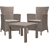 Комплект мебели Rosario balcony set Капучино, (2кресла+столик),(chair(x2):62x60x89,table:59x59x43см)